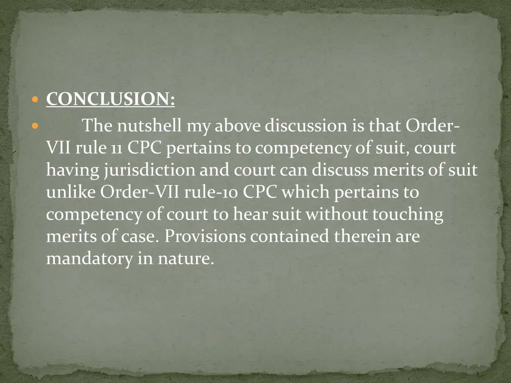 conclusion the nutshell my above discussion
