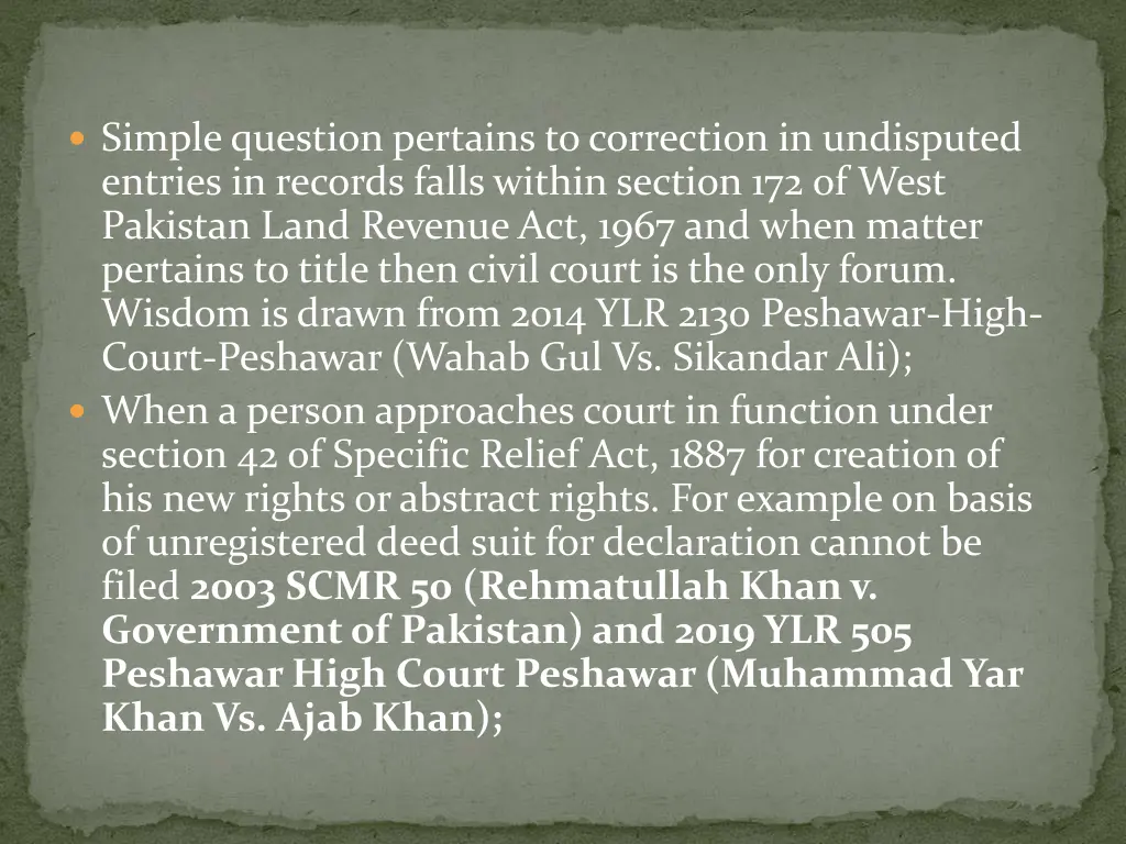 simple question pertains to correction