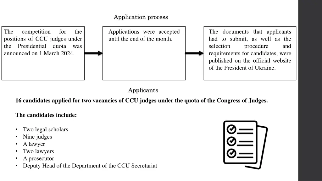 application process