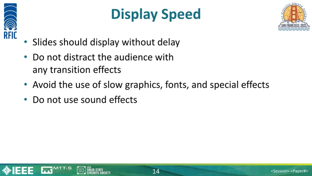 display speed