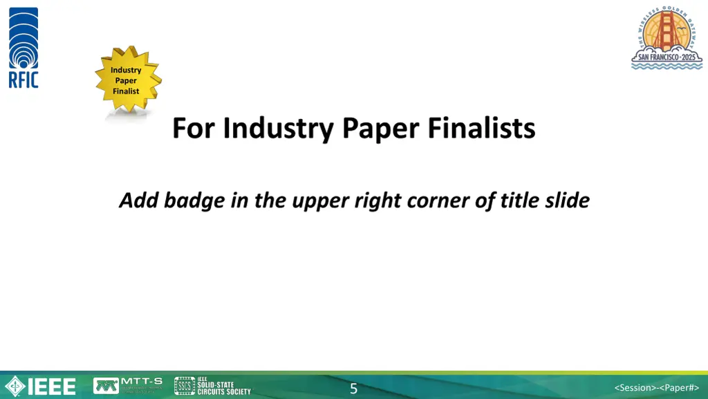 industry paper finalist