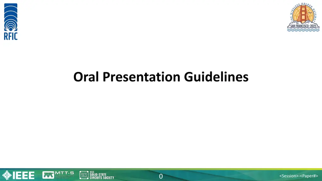 oral presentation guidelines