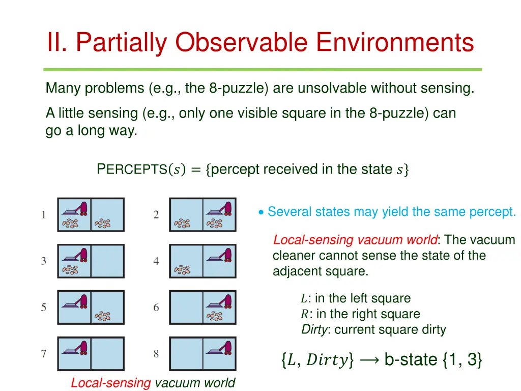 ii partially observable environments