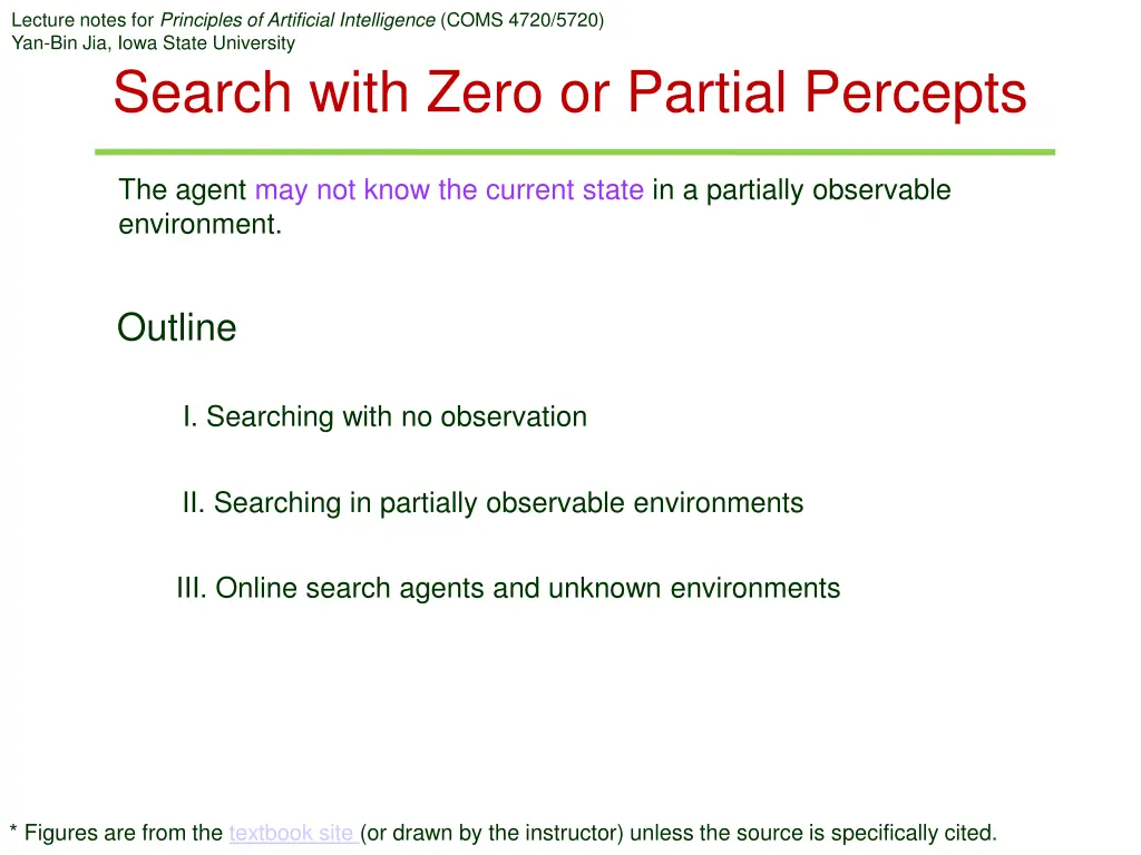 lecture notes for principles of artificial