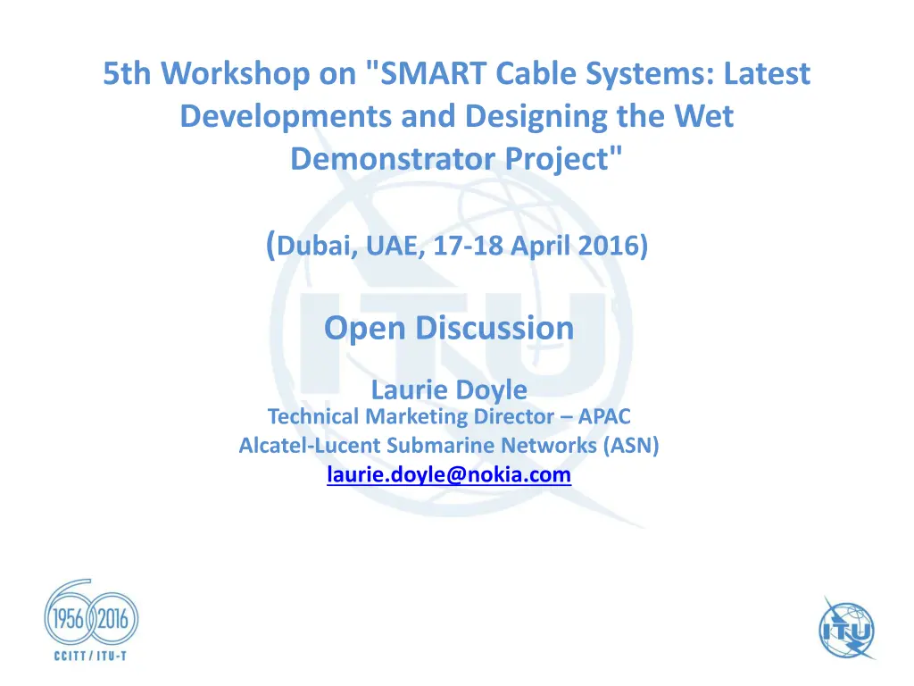 5th workshop on smart cable systems latest