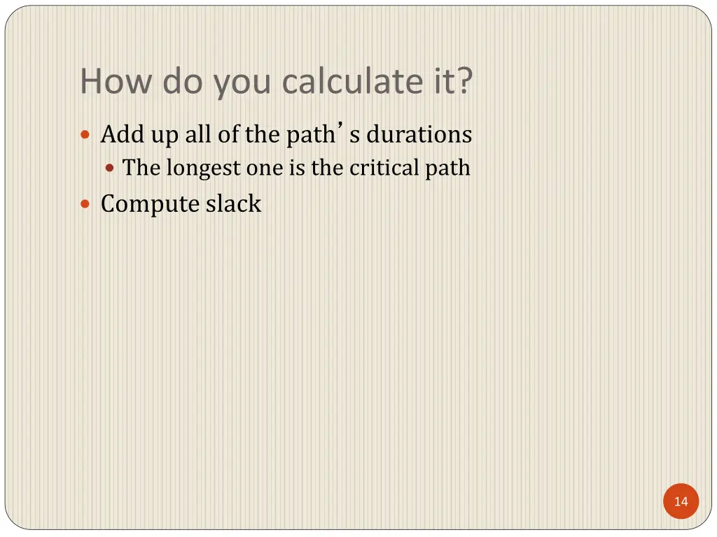how do you calculate it