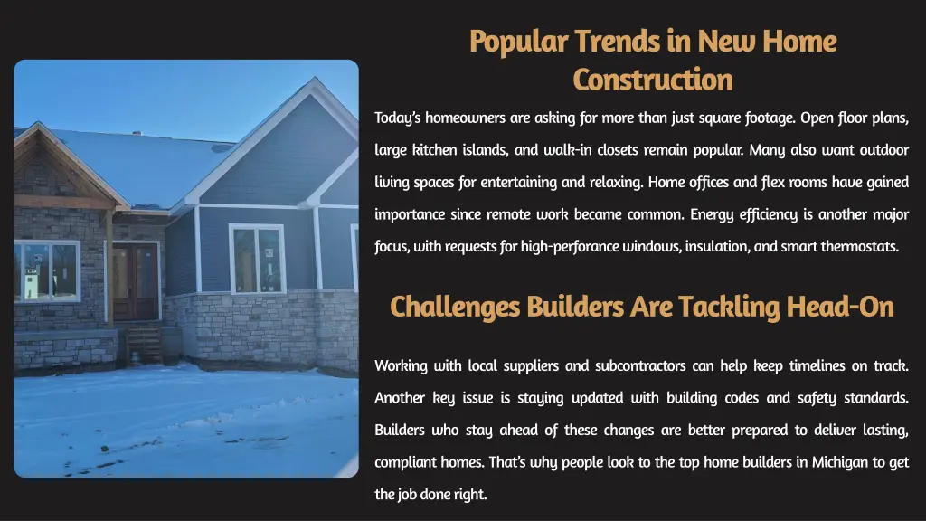 popular trends in new home construction