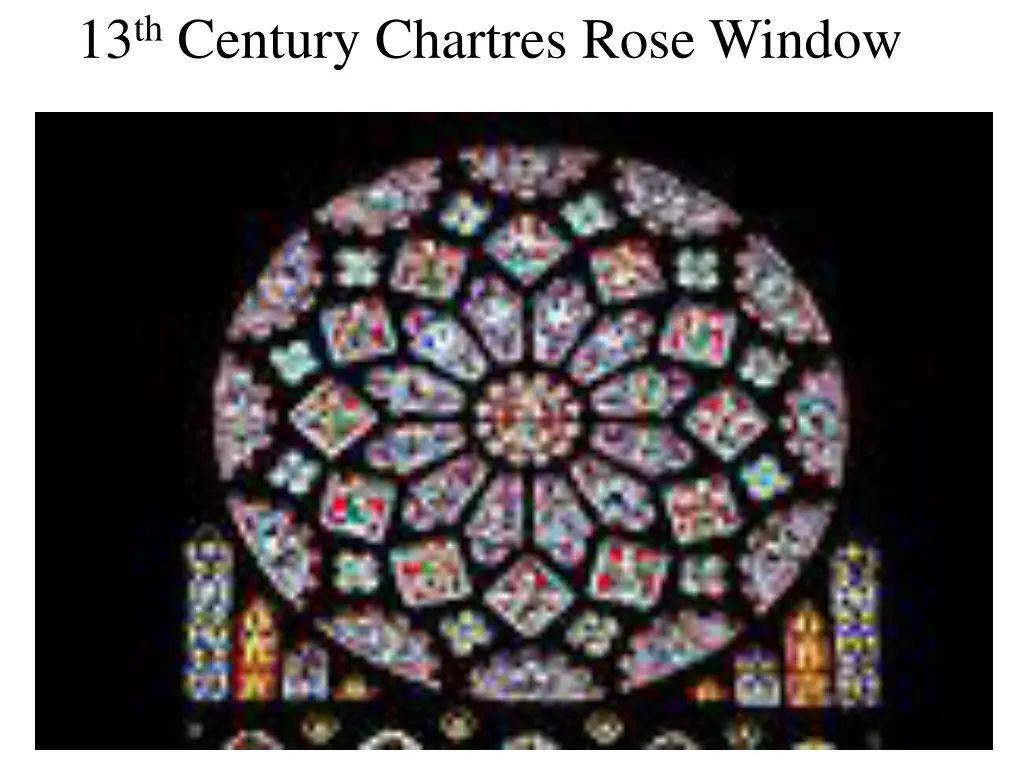13 th century chartres rose window