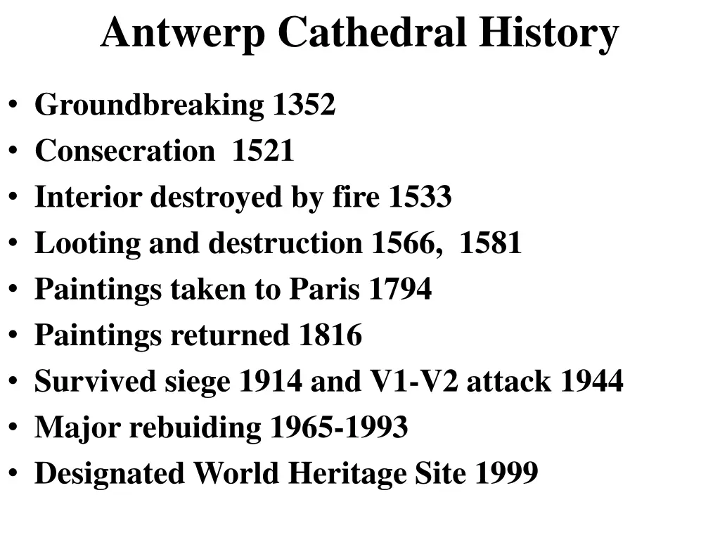 antwerp cathedral history