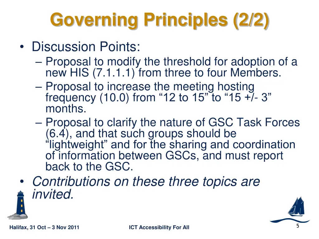 governing principles 2 2