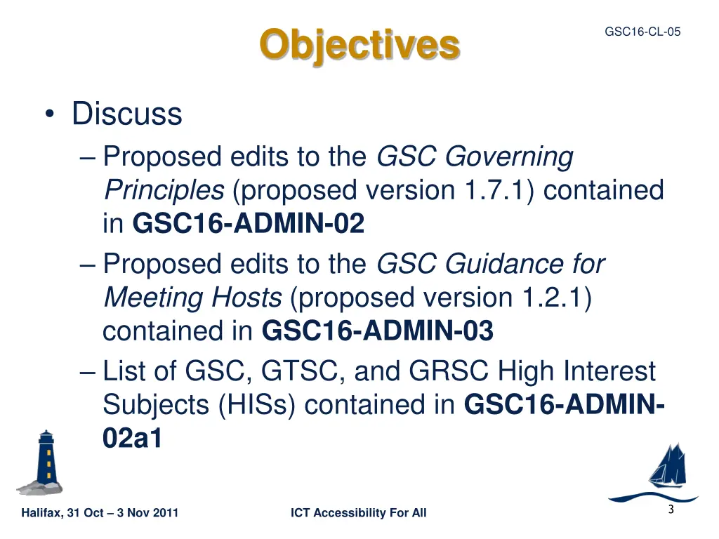 objectives