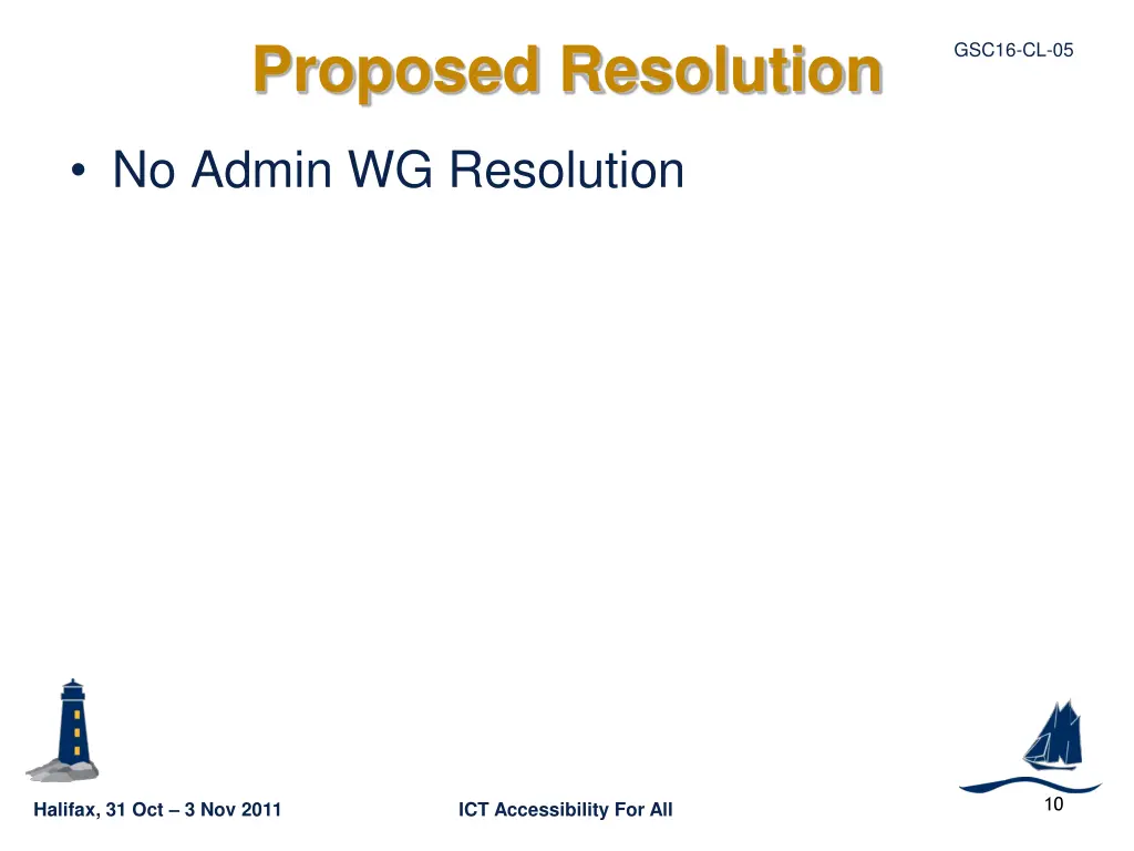 proposed resolution
