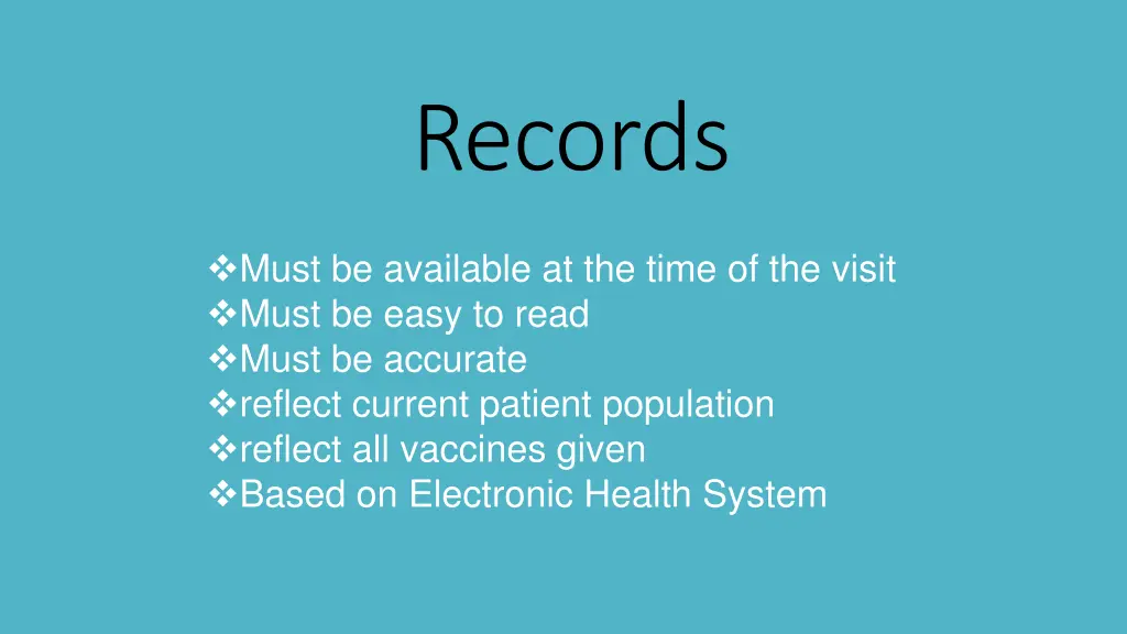 records