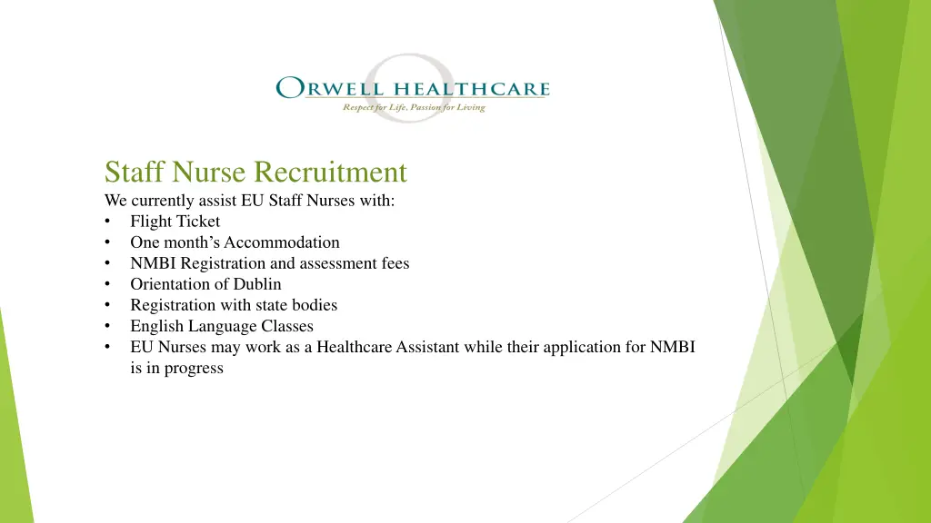 staff nurse recruitment we currently assist