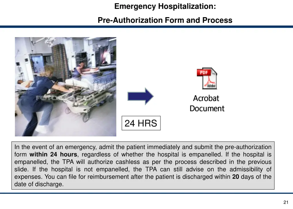 emergency hospitalization
