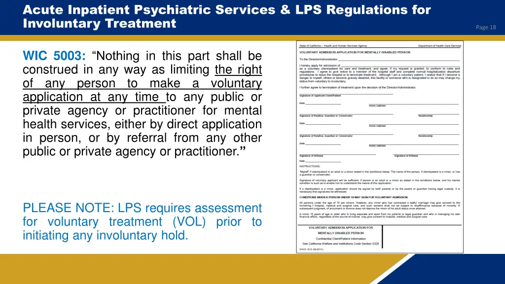 acute inpatient psychiatric services