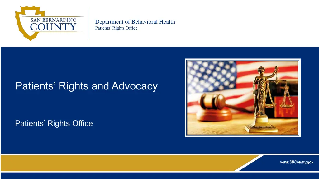 department of behavioral health patients rights