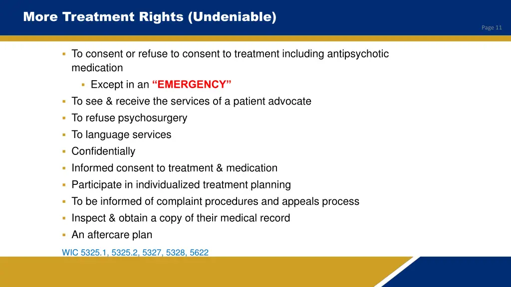 more treatment rights undeniable