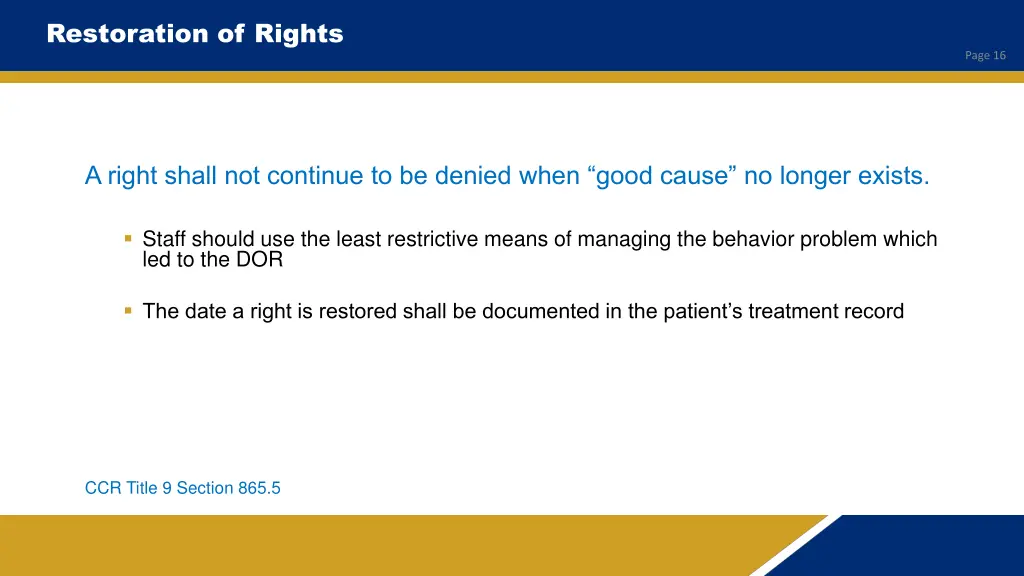 restoration of rights