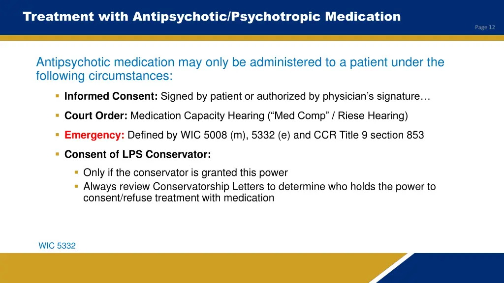 treatment with antipsychotic psychotropic