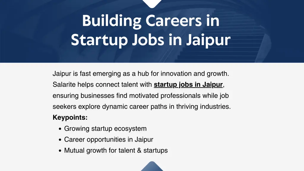 building careers in startup jobs in jaipur