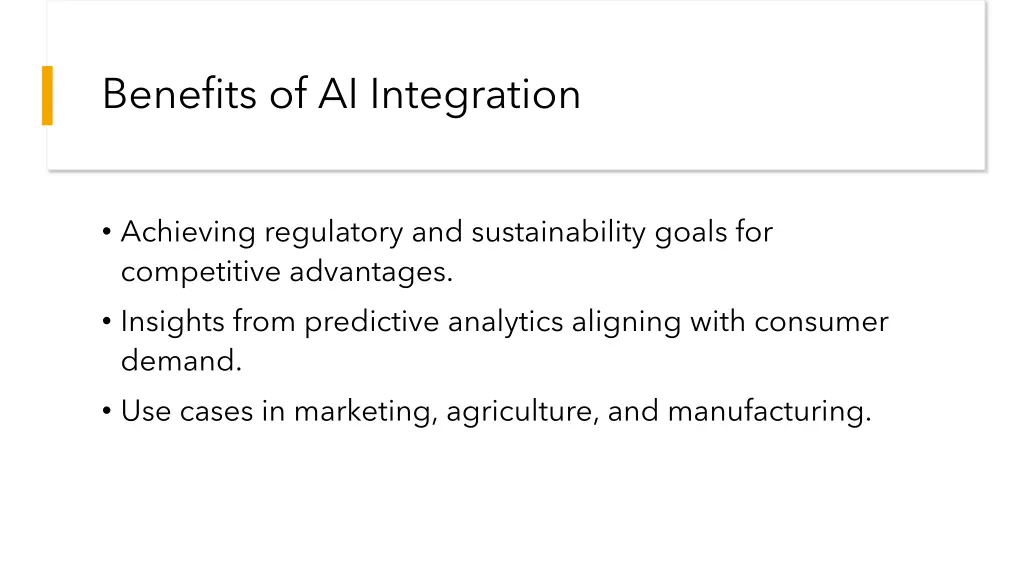benefits of ai integration