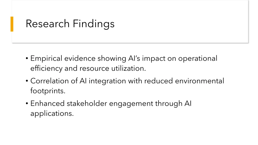 research findings