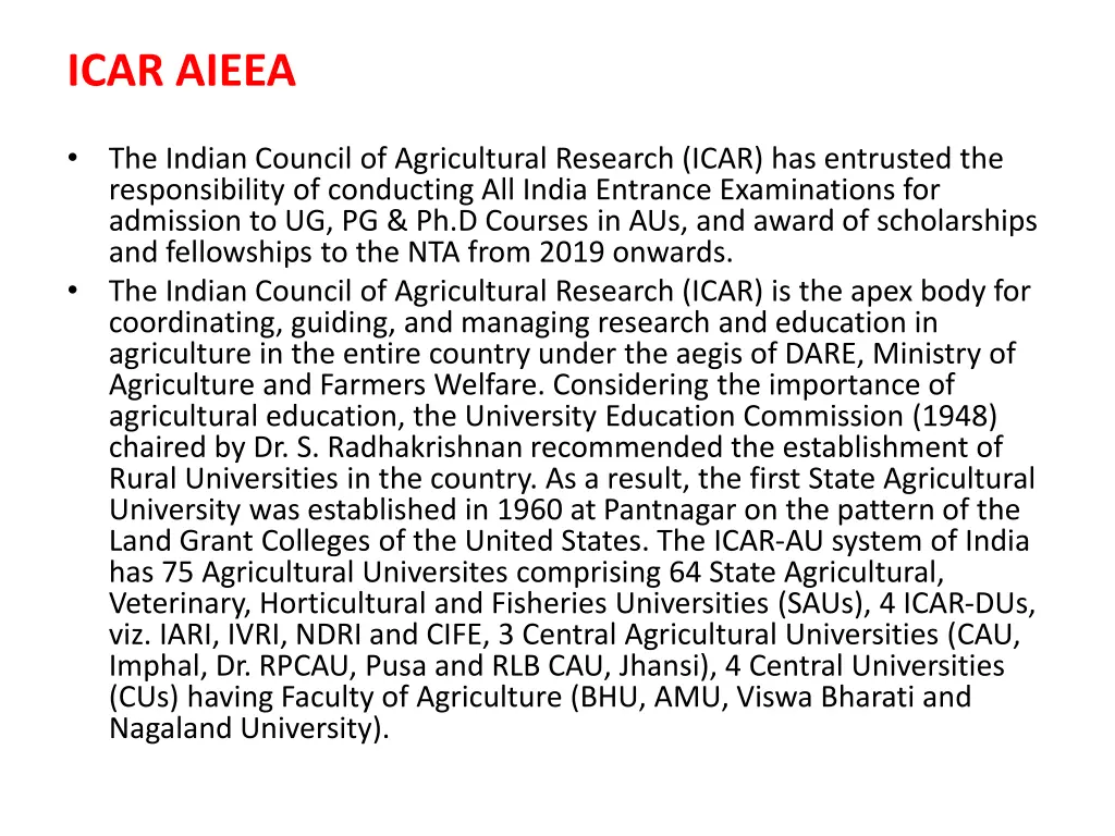 icar aieea