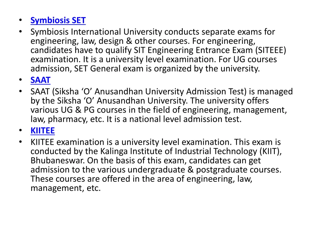 symbiosis set symbiosis international university