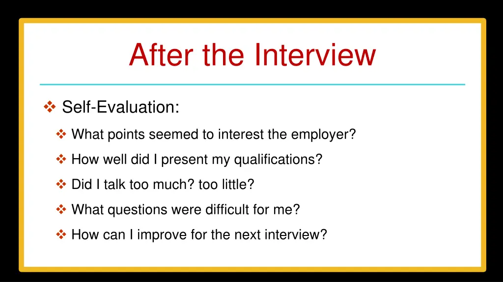 after the interview 1