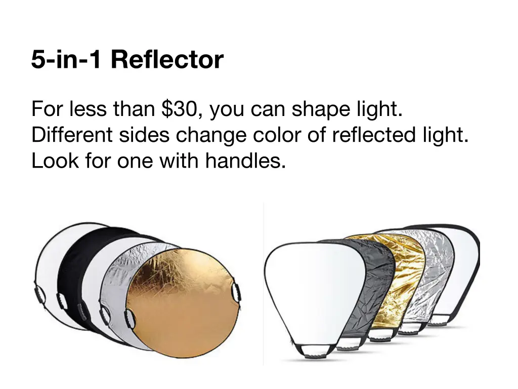 5 in 1 reflector