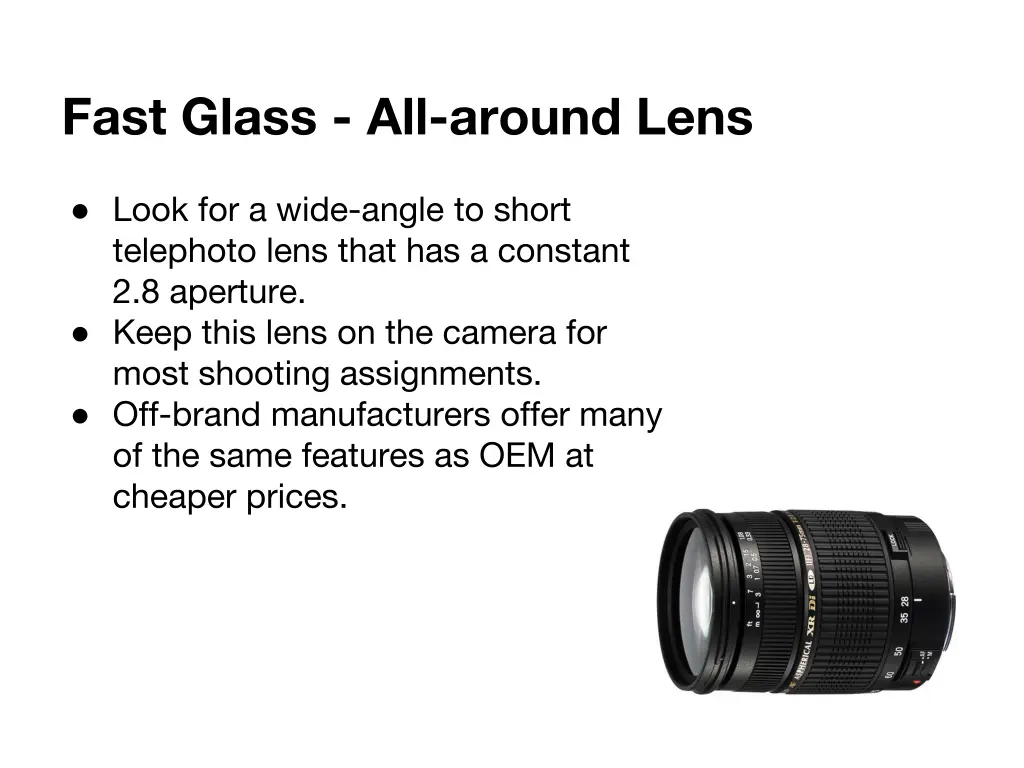 fast glass all around lens