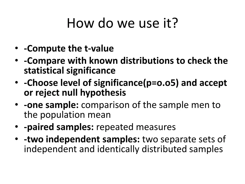 how do we use it