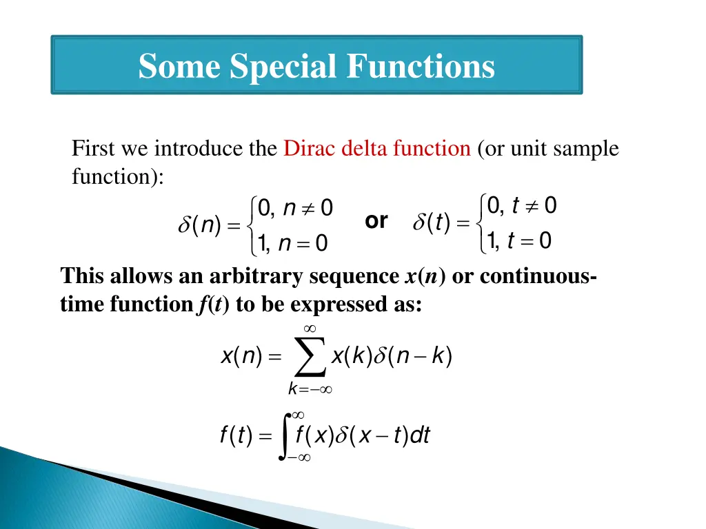 some special functions