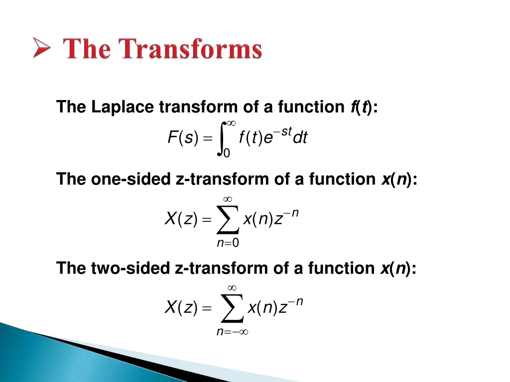 the laplace transform of a function f t