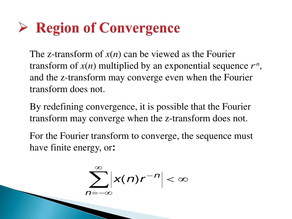 the z transform of x n can be viewed