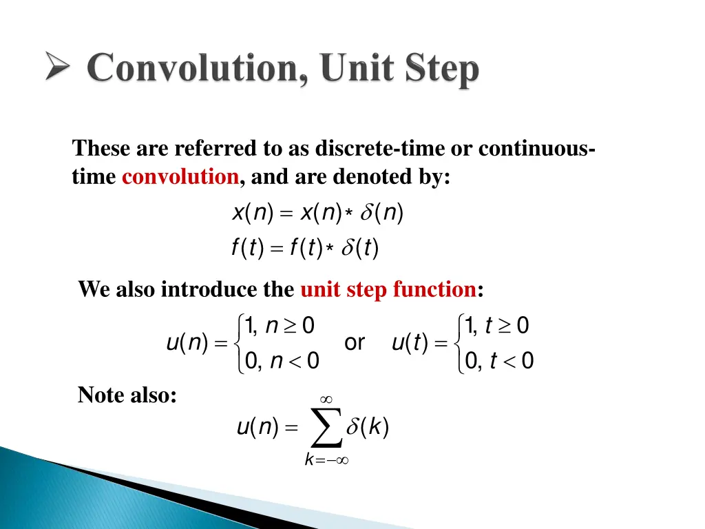 these are referred to as discrete time