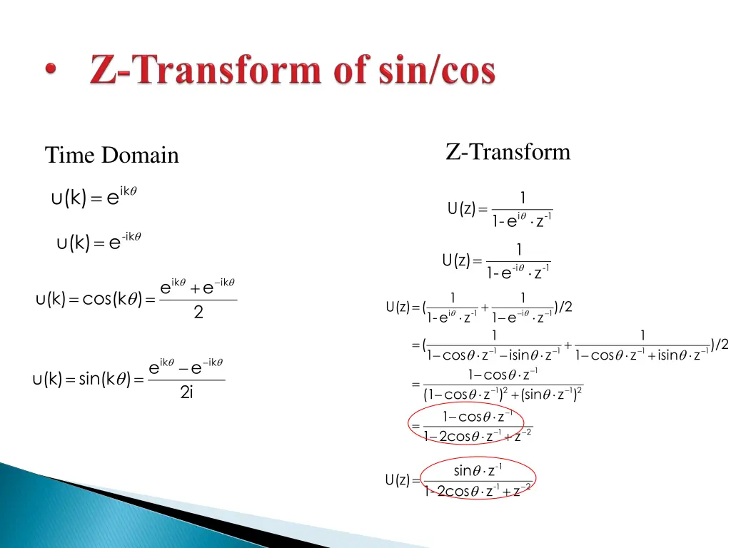 z transform