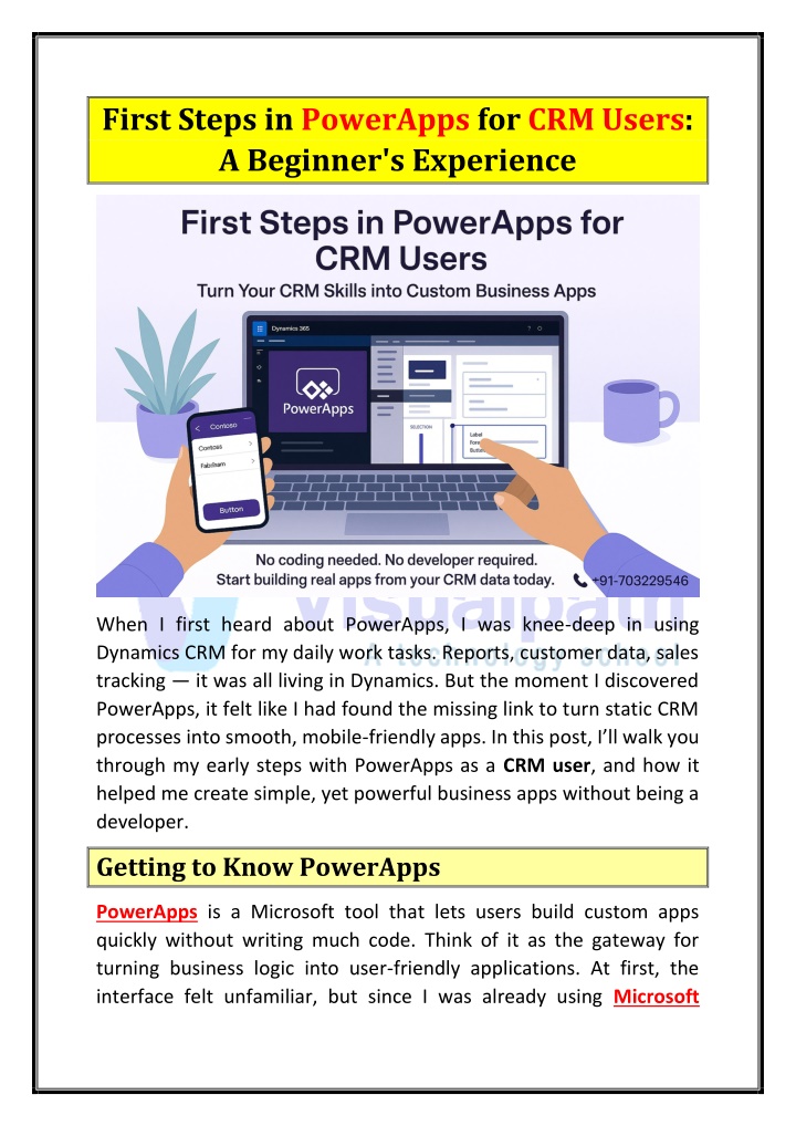 first steps in powerapps for crm users a beginner