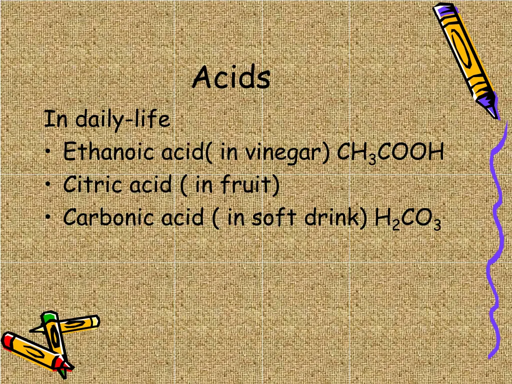 acids