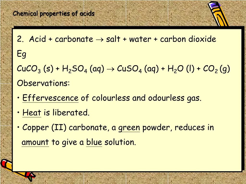 chemical properties of acids 2