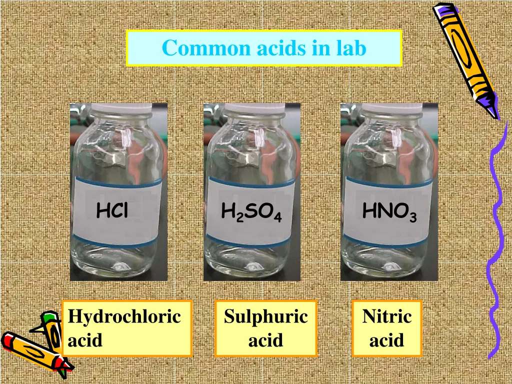 common acids in lab
