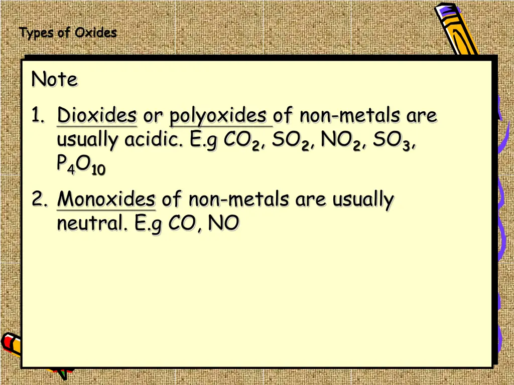 types of oxides 1