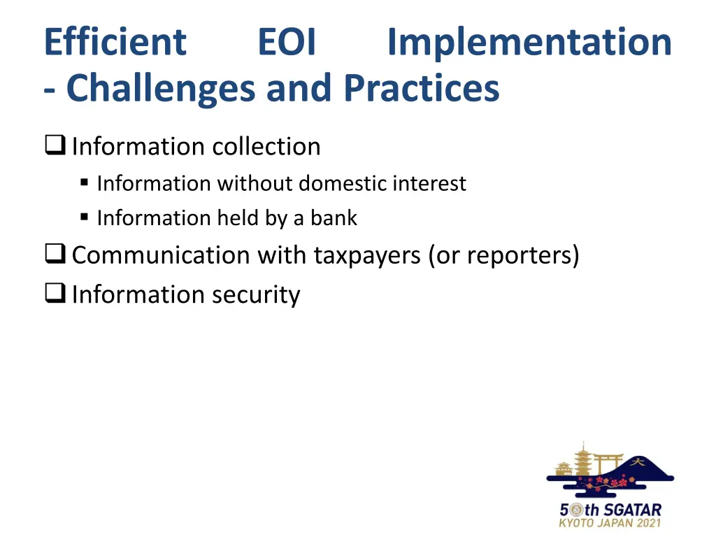 efficient challenges and practices