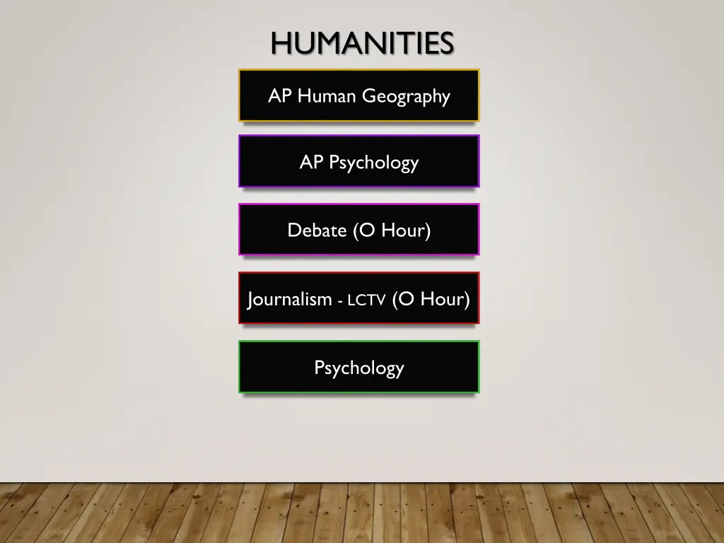 humanities