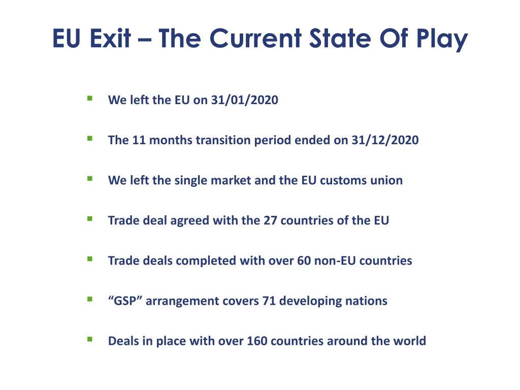 eu exit the current state of play