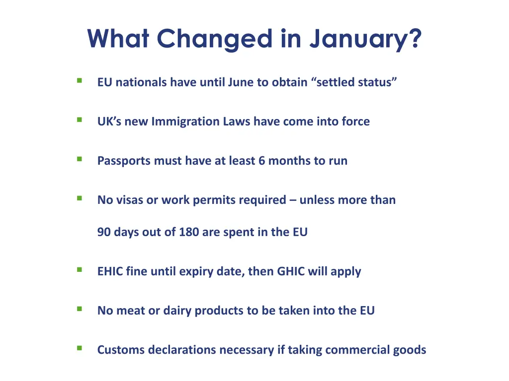 what changed in january 3