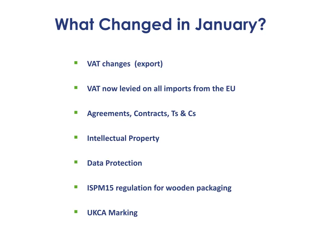 what changed in january 5