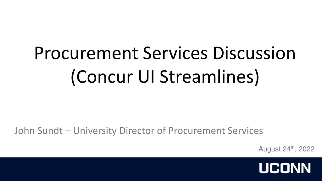 procurement services discussion concur