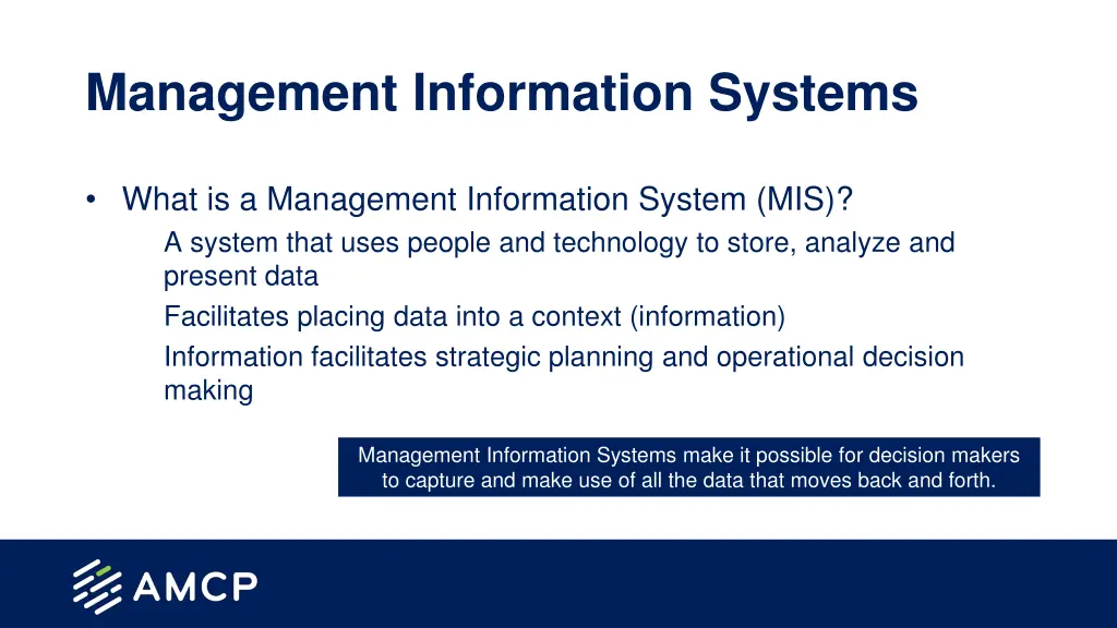 management information systems